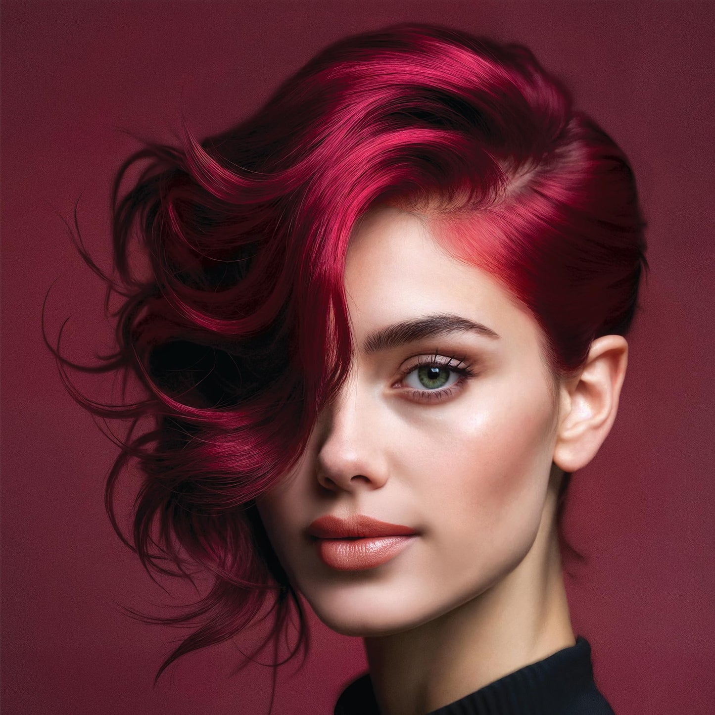 Splat Vegan and Cruelty-Free Semi-Permanent Hair Color Dye (6 Fl Oz, MIDNIGHT RUBY)