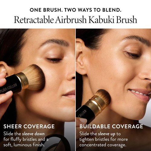LAURA GELLER NEW YORK Baked Balance-N-Glow Illuminating Foundation - Porcelain - Buildable Sheer to Light Coverage - Satin Finish