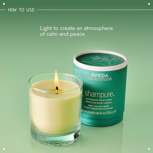 Aveda Shampure Vegan Soy Wax Candle - Calming Organic Lavender & Ylang Ylang Aroma