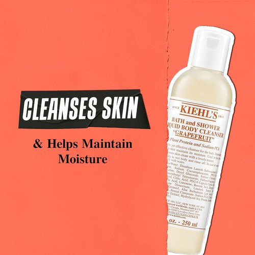 Kiehl's Grapefruit Liquid Body Cleanser - Gentle Foaming Wash for Hydrated, Smooth Skin | Refreshing Aroma