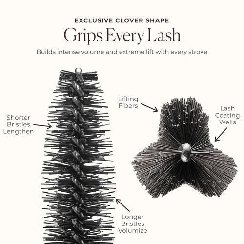 Laura Mercier Caviar Extravagant Mascara - Volume & Length with 3X Curl, 24HR Wear, Intense Black