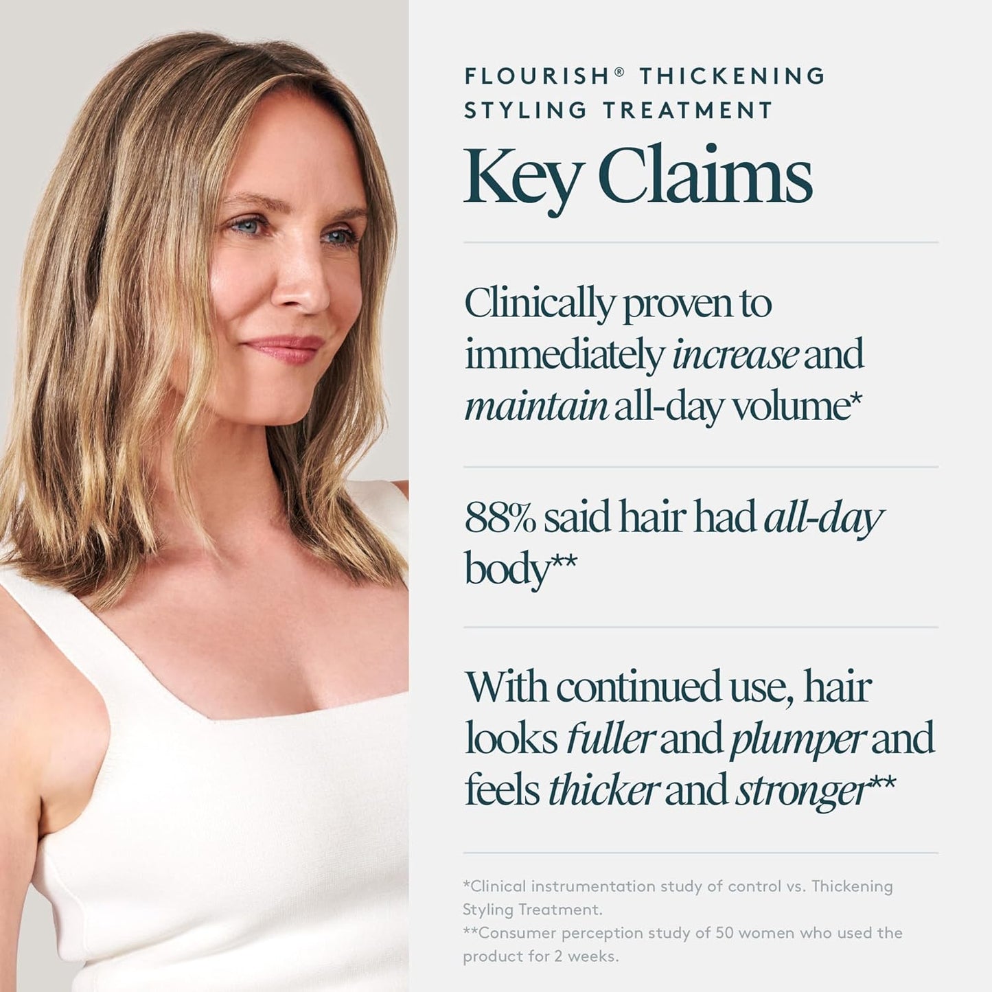 VIRTUE Flourish Hair Thickening Treatment - Volumizes & Strengthens Fine Hair | 4 Fl Oz