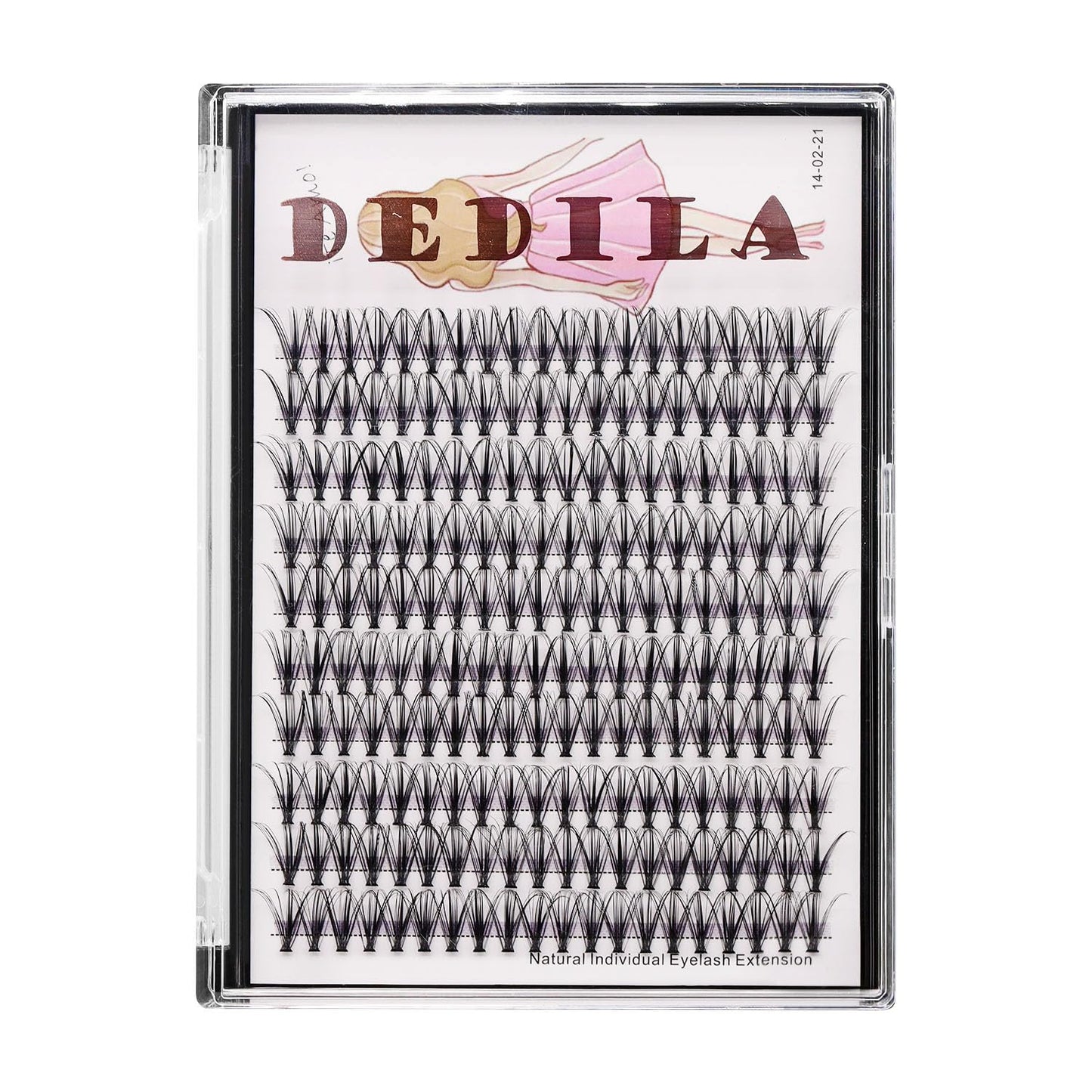 Dedila 8-22mm to Choose 20D/40D/60D/80D/100D Individual False Eyelashes Makeup Cluster Eyelashes Thickness 0.07mm D Curl Natural long Black Soft 3D Eye Lashes Extensions (20D-17mm)