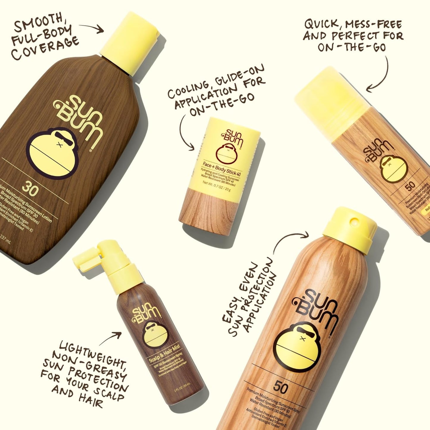 Sun Bum Original SPF 70 Sunscreen Body Lotion - Broad Spectrum Moisturizing Formula with Vitamin E - 8 oz