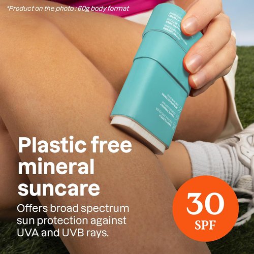 ATTITUDE Mineral Sunscreen Stick - SPF 30, Zinc Oxide, EWG Verified, Plastic-Free, 2.1 Ounces