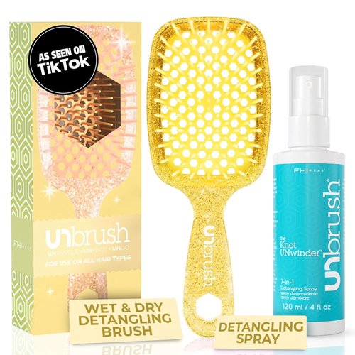 FHI Heat UNbrush & UNwinder Spray - Detangling & Smoothing Formula for Effortless Styling