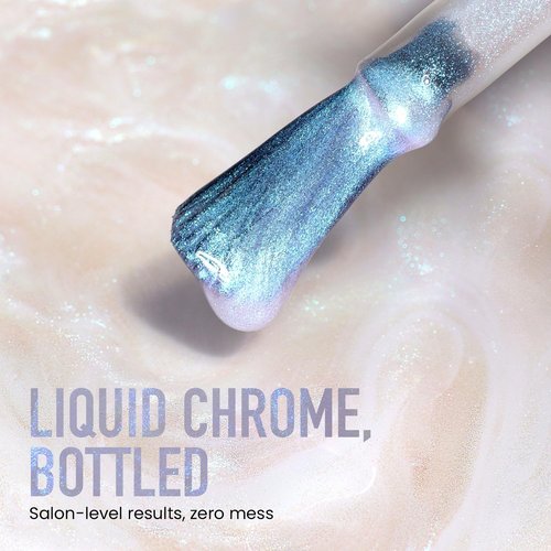 LONDONTOWN Chrome Glaze Nail Polish - Long-Lasting Color & Shine - 0.4 oz Top Coat