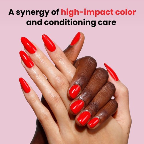 LONDONTOWN Lakur Nail Polish - Maraschino Cherry, Long-Lasting & Chip-Resistant | Non-Toxic Vegan Formula, 0.4 Fl Oz