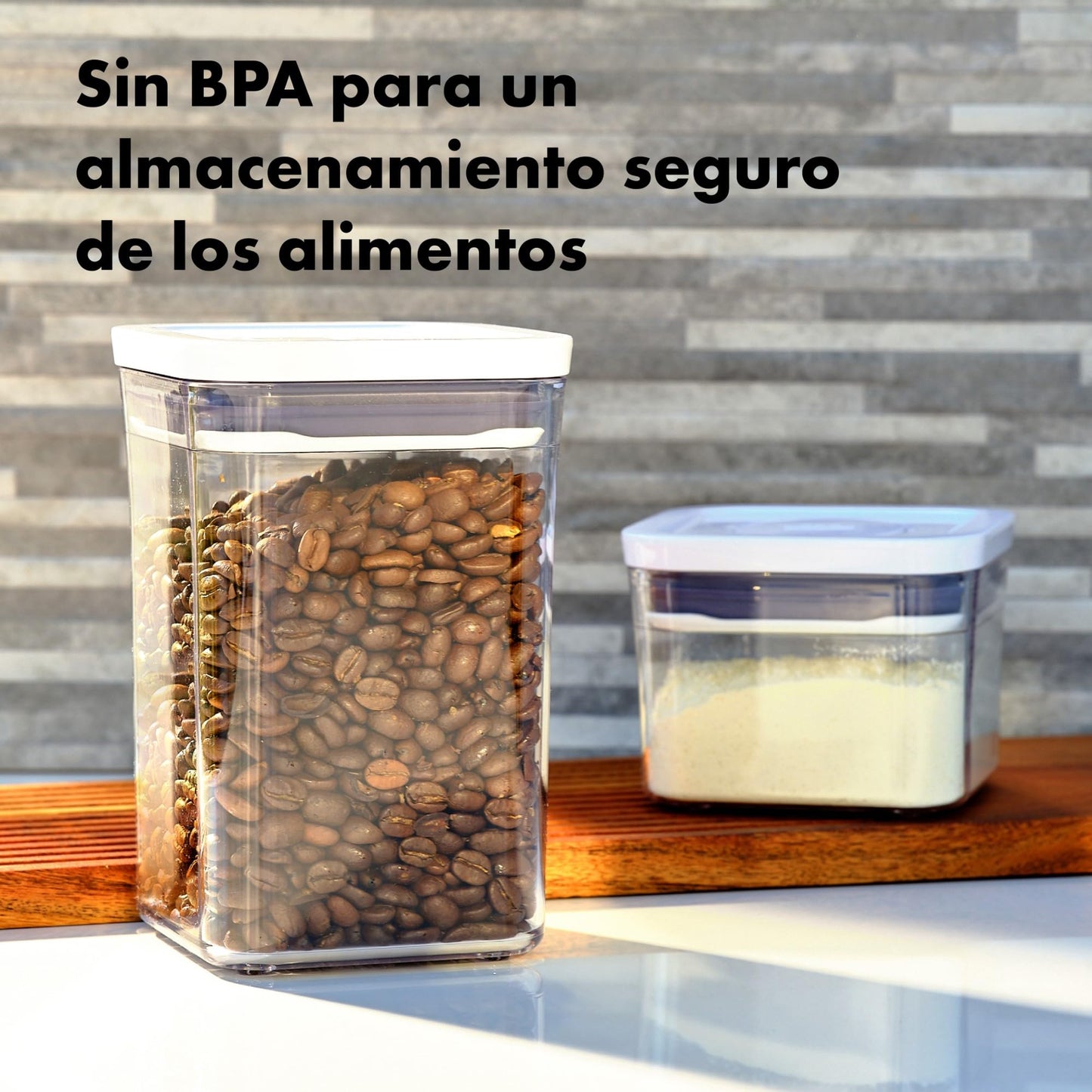 OXO Good Grips POP Container - Airtight Food Storage - Small Square Tall 2.3 Qt Ideal for spaghetti, linguini and lasagna