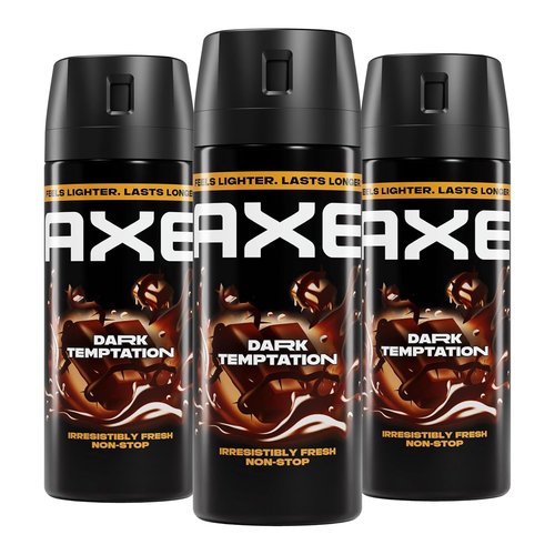 AXE Body Spray - Dark Temptation 48-Hour Freshness | Aluminum-Free, 2.9 oz (3 Count)