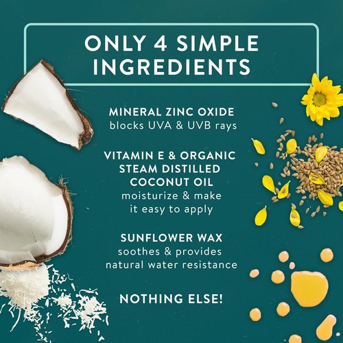Badger Mineral Sunscreen SPF 30 - Lightweight, Moisturizing & Reef Safe | 4 fl oz, No White Cast