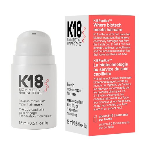 K18 Leave-In Hair Mask - Patented Formula for Lasting Repair of Dry, Frizzy, Damaged Hair | 4-Minute Damage Reversal
