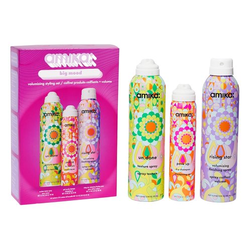 Amika Big Mood Volumizing Styling Set - Touchable Volume & Texture Gift Set