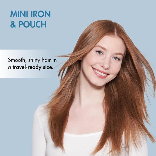 Nano Titanium Mini Flat Iron Hair Straightener, 0.5" Hair Straightener Iron for Touch Ups & All Hair Types, Perfect for Travel