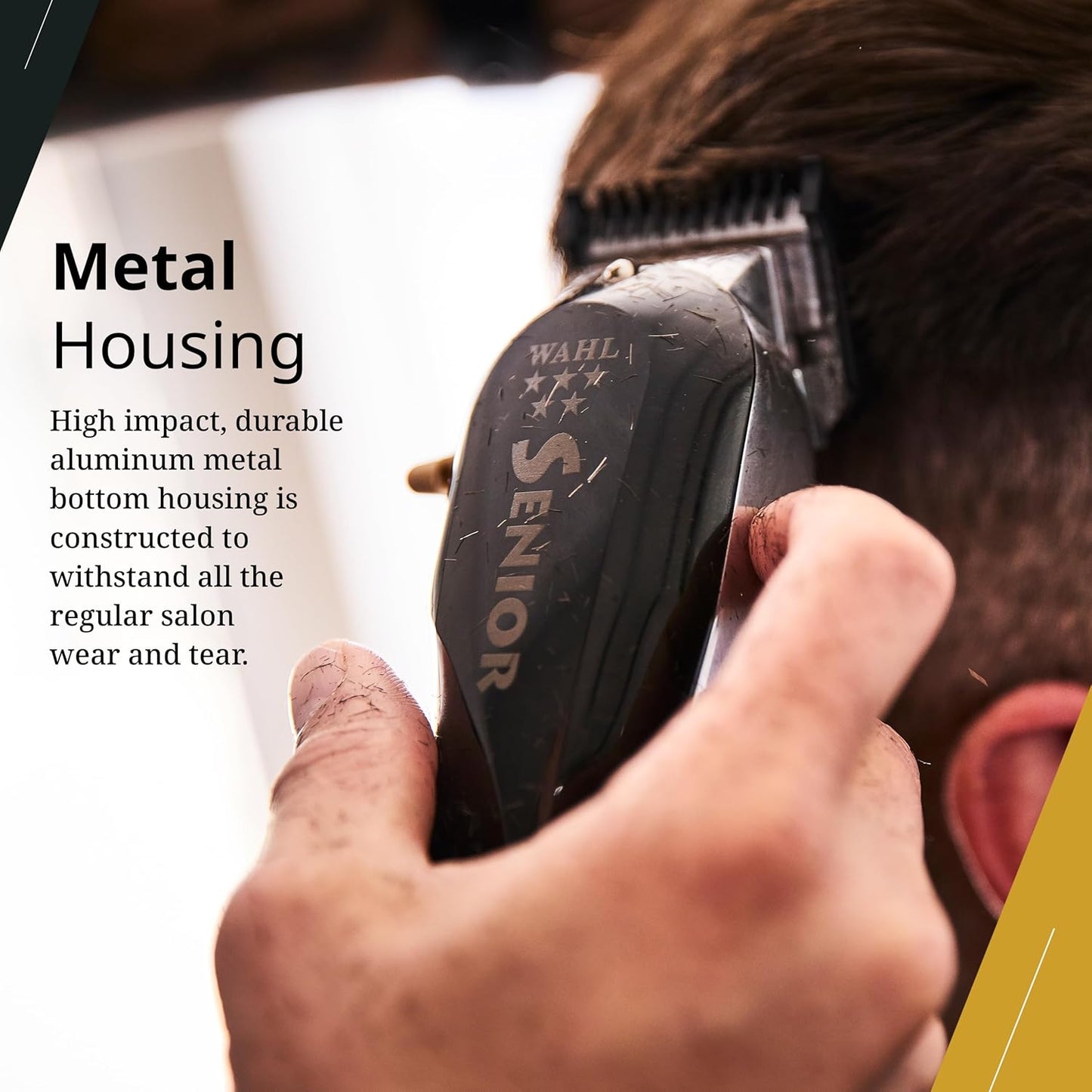 Wahl Professional 5 Star Cordless Senior Clipper - Precision Fade Blades & Metal Housing, 80-Minute Run Time