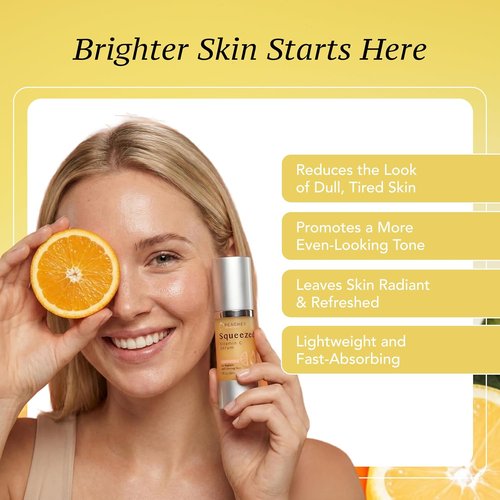 Peaches Skin Care Vitamin C Serum - Lightweight Hydrating Formula with Kakadu Plum & CoQ10 | 1 fl oz