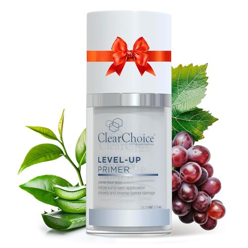 Clear Choice Level-Up Primer 1.7oz - Lightweight Antioxidant Face Primer for Hydration & Smooth Makeup Application