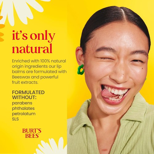 Burt's Bees Lip Balm - Coconut & Pear, Natural Moisturizer with Beeswax | 2 Tubes, 0.15 oz Each