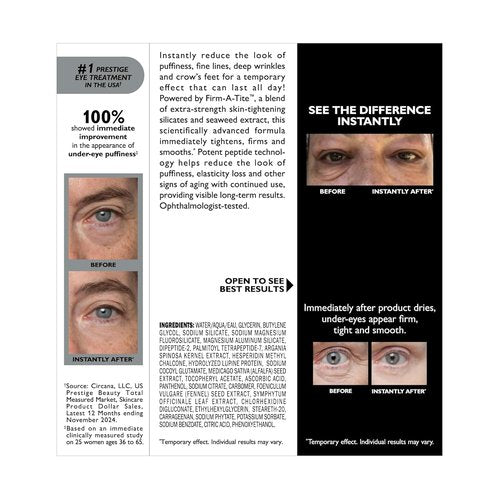 Peter Thomas Roth | Instant FIRMx® Eye Tightener - Temporary Firming Solution for Youthful Eyes