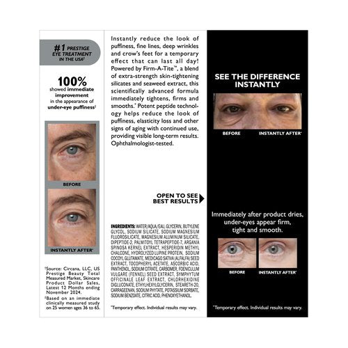 Peter Thomas Roth | Instant FIRMx Eye Temporary Eye Tightener Easy-Wear Formula (Pack of 2)