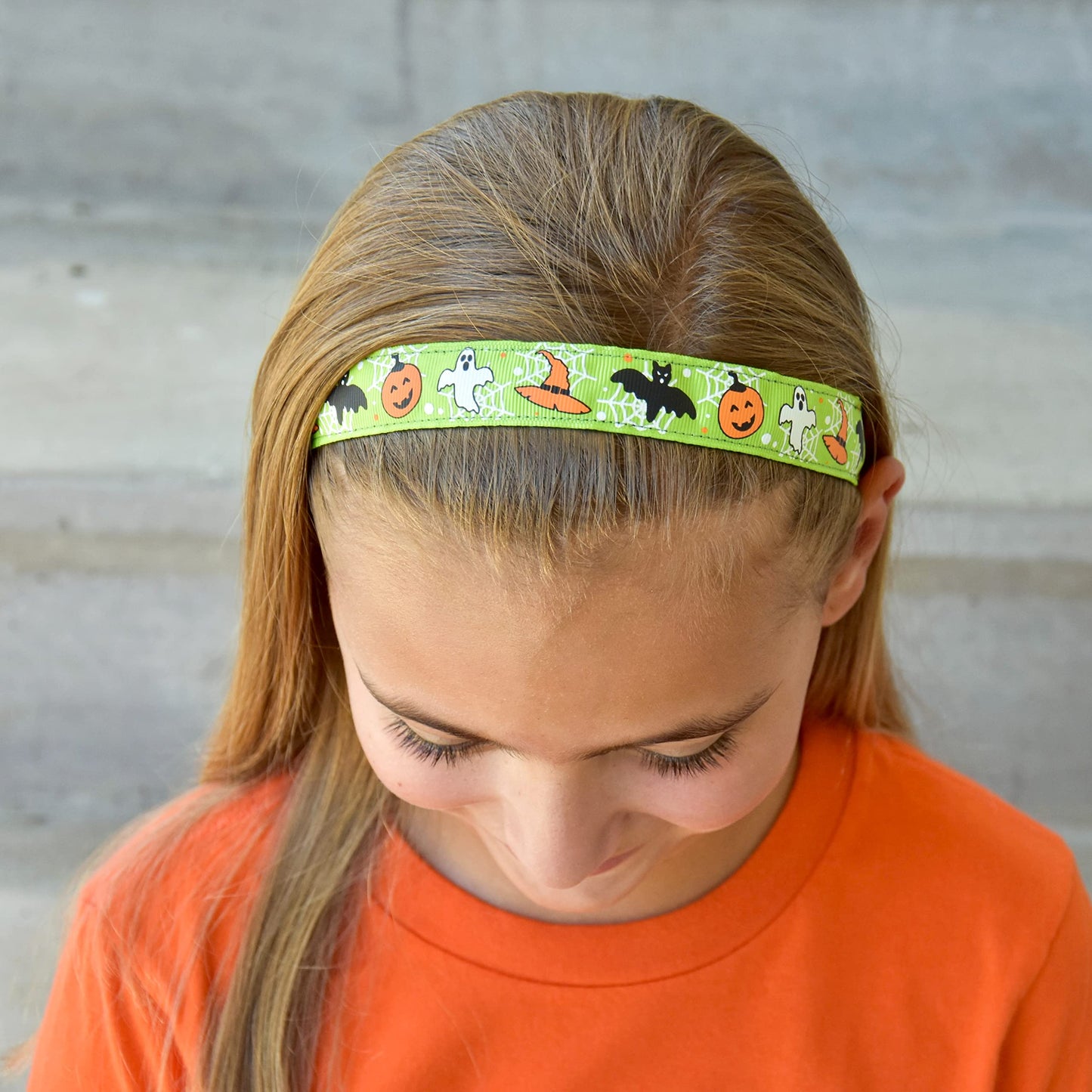 FROG SAC Halloween Headbands for Girls, Glow in the Dark Adjustable No Slip Hair Bands for Kids, Thin Stretch Elastic Headband Girl Hair Accessories, Trick or Treat Head Band Pack for Children