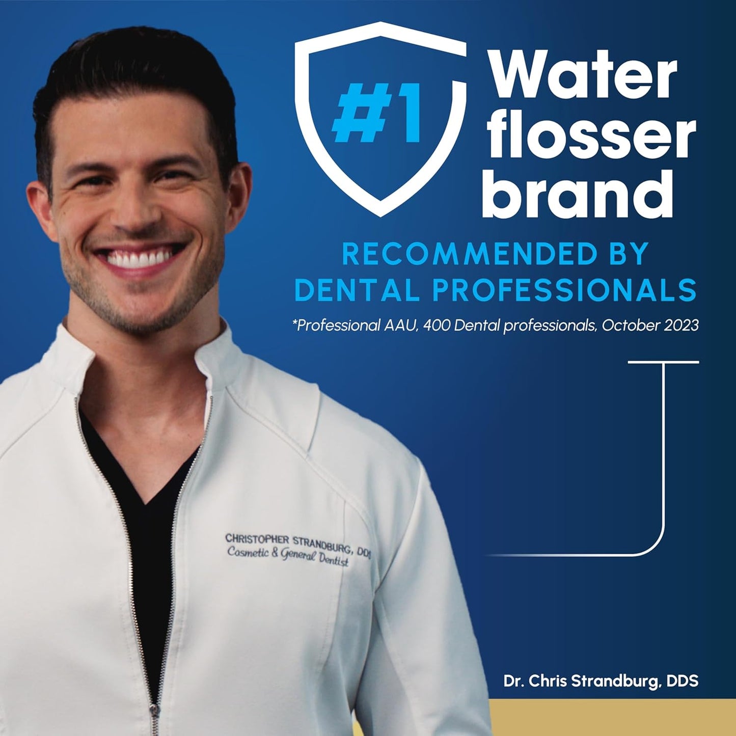 Waterpik Cordless Advanced 2.0 Water Flosser - Portable Dental Care With Travel Bag & 4 Tips, Black