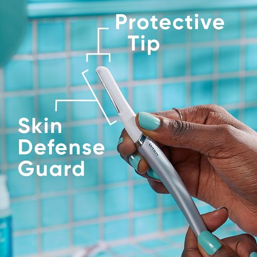 Gillette Venus Facial Razor Refills - Exfoliating Dermaplaning Blades, 4-Count for Smooth Skin