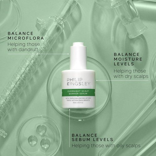 Philip Kingsley | Overnight Hydrating Hair Scalp Barrier Serum | Nourishing Treatment for Dry, Itchy Scalps | Aloe Vera Infused | 2.02oz