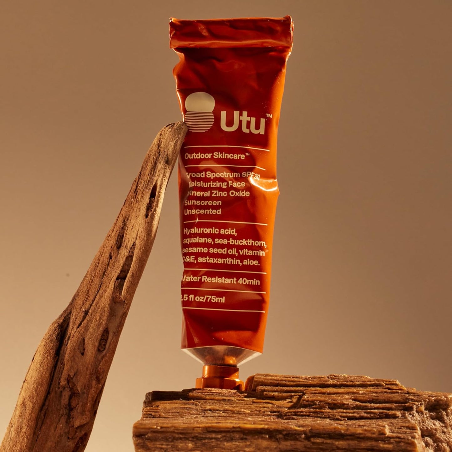 UTU SPF 30 Daily Moisturizing Face Sunscreen - Hyaluronic Acid & Squalane | Clean, Reef Safe, Cruelty Free (20 mL)