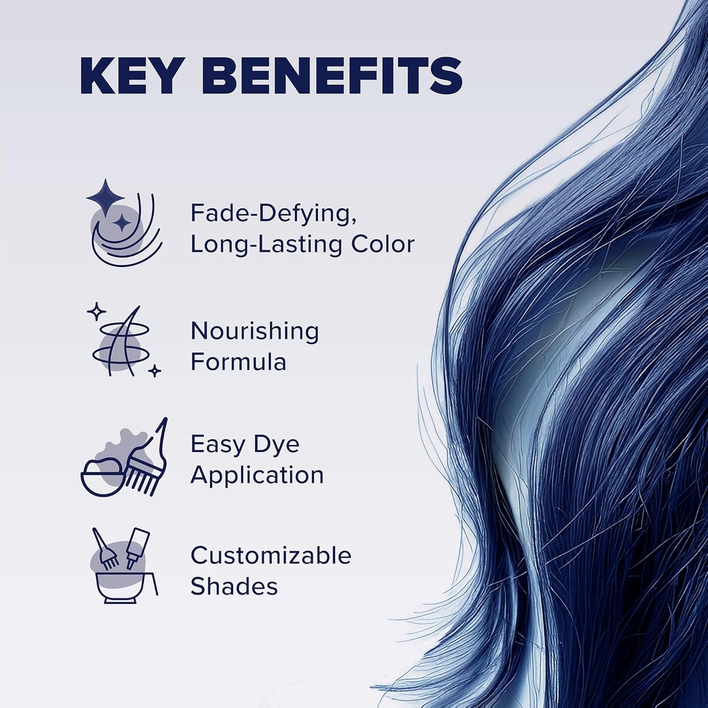Splat Midnight Indigo Hair Color Dye - Vegan & Cruelty-Free, 6 Fl Oz | Bold Semi-Permanent Color
