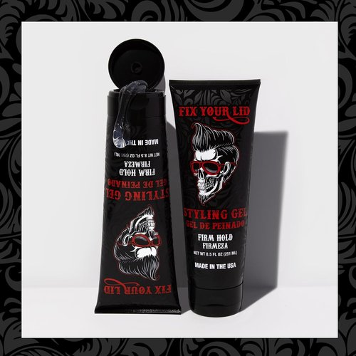 Fix Your Lid Styling Gel for Men - Firm Hold for Fuller Hair - Easy to Wash Out - 8.5 Oz