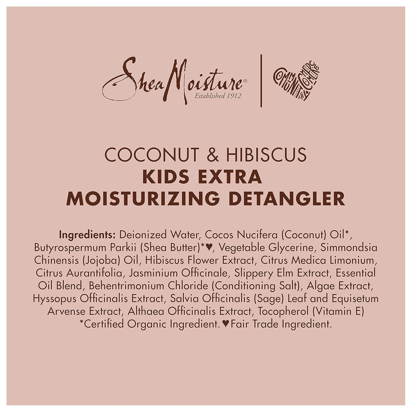 SheaMoisture Kids Extra Moisturizing Detangler - Coconut & Hibiscus for Curly Hair | 8 oz