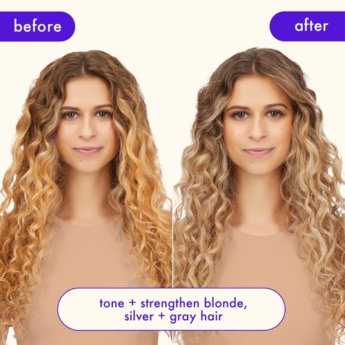 Amika Bust Your Brass Toning Mask - Strengthening Hair Repair Treatment for Brighter Color
