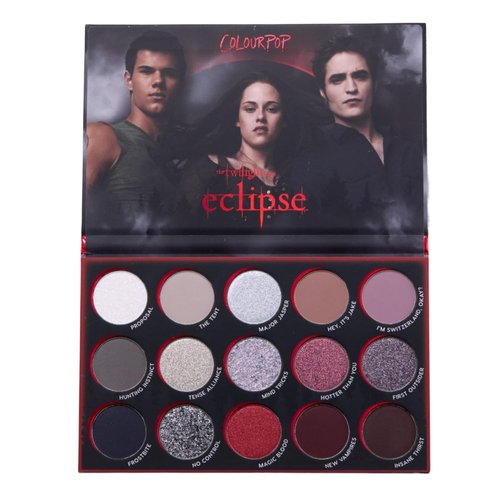 ColourPop Twilight Saga Eclipse Eyeshadow Palette - Limited Edition 15 Shades of High-Pigment Matte, Metallic & Glitter (0.63 oz)