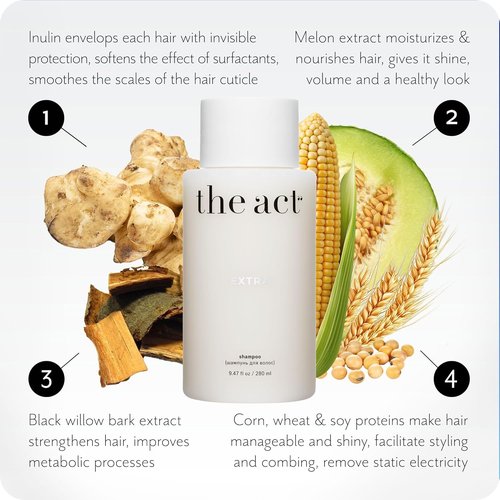 Act Extra Hair Conditioner - Deep Hydration & Nourishment for All Hair Types | Vegan 9.47 Fl Oz