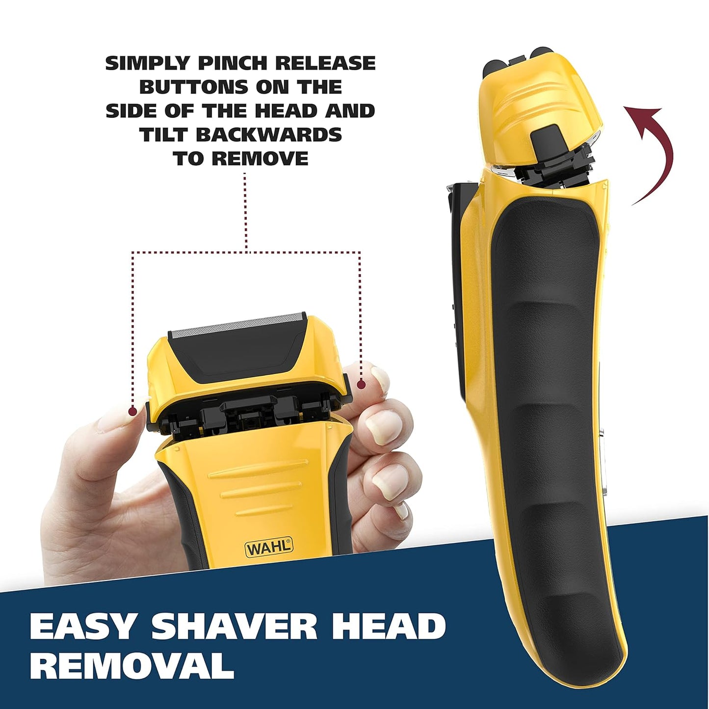 Wahl Lifeproof Lithium Ion Foil Shaver - Waterproof Electric Razor with Precision Trimmer for Men