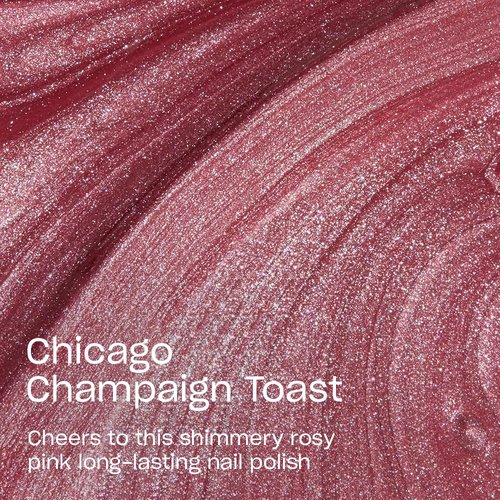 OPI Infinite Shine Chicago Champaign Toast | Opaque Dark Pink Pearl Long Wear Gel Like Nail Polish | Vegan, Long Lasting, Streak Free