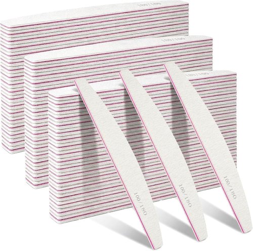 Regine Switzerland Nail Files - 150 Pcs Thickened Double-Sided Emery Boards for Acrylic & Natural Nails | Manicure Tools