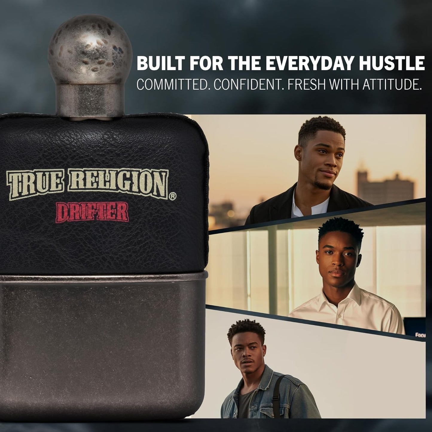 True Religion Drifter EDT Spray for Men - 3.4 oz | Invigorating Fragrance for Everyday Wear