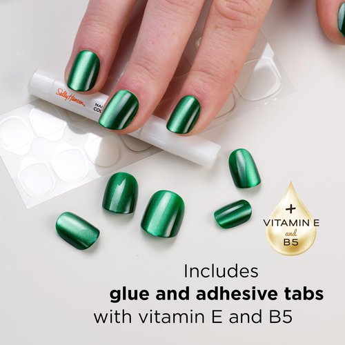 Sally Hansen Salon Effects Perfect Press-On Nails | Oval Shape | Easy to Apply, Non-Damaging | 30 Nails, Nail Glue, Adhesive Tabs, File | Ombre-Lievable