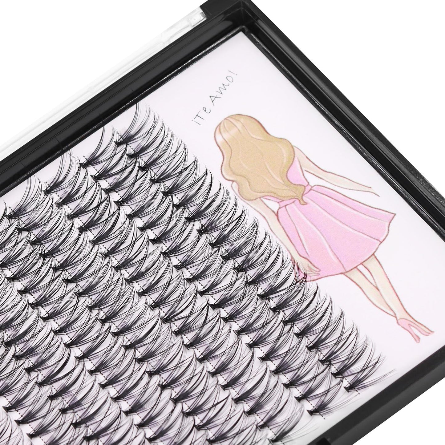 Dedila 8-22mm to Choose 20D/40D/60D/80D/100D Individual False Eyelashes Makeup Cluster Eyelashes Thickness 0.07mm D Curl Natural long Black Soft 3D Eye Lashes Extensions (20D-17mm)