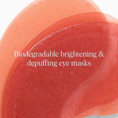 DRMTLGY Brightening Eye Masks - Biodegradable Hydrogel Patches with Caffeine & Peptides - 60 Count for Depuffing & Hydration