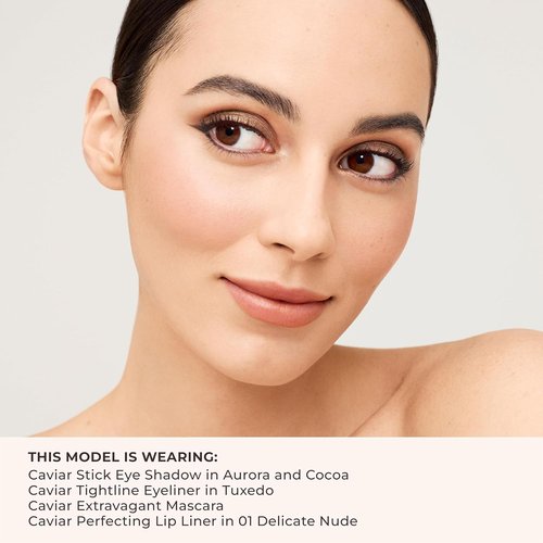 Laura Mercier Caviar Extravagant Mascara - Volume & Length with 3X Curl, 24HR Wear, Intense Black