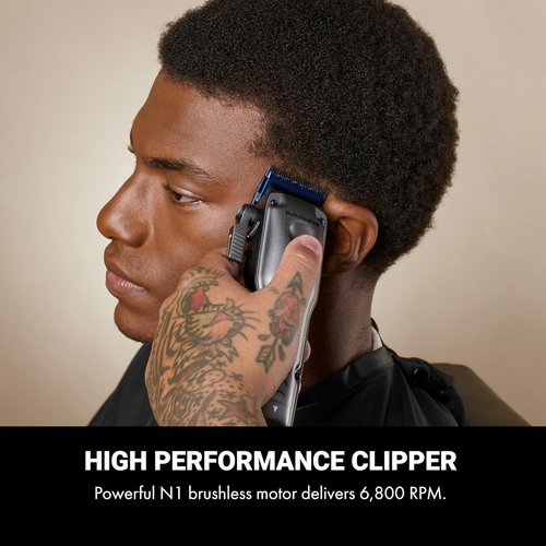 FXONE LO-PROFX Professional Cordless Clippers - Interchangeable Battery for Ultimate Grooming