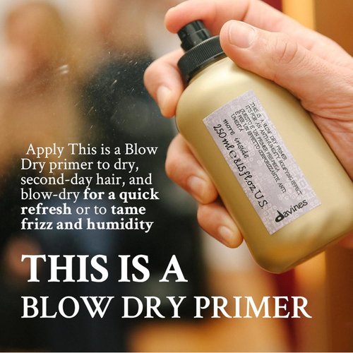 Davines Blow Dry Primer - No Hold Volume & Anti-Humidity Spray for Styling, 8.45 Fl Oz