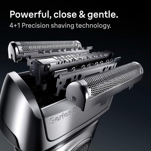 Braun Series 8 8567cc Electric Razor - 4+1 Shaving Elements & Precision Trimmer | Wet & Dry, 60min Runtime