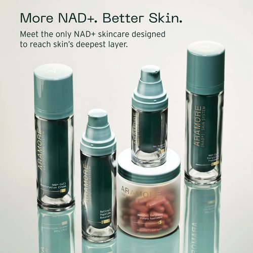 Aramore NAD+ Cell Restoration Cream, Clinically Proven Moisturizer Face Cream, Vegan, Hypoallergenic, Fragrance-Free Face Cream (50ml)