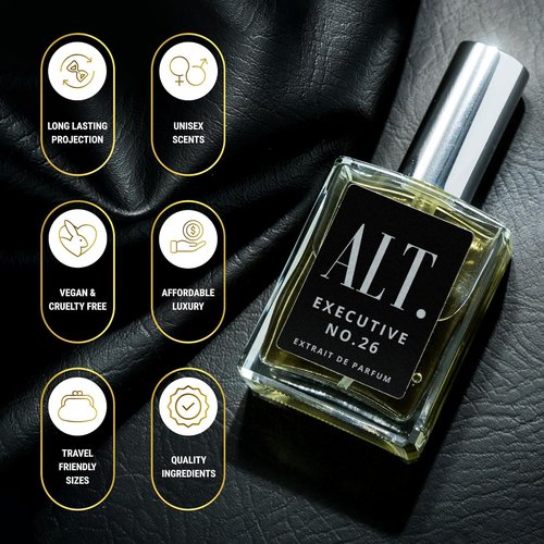 ALT. FRAGRANCES Executive No. 26 | Extrait de Parfum for Men - Long Lasting Woody Fruity Scent, 60ml