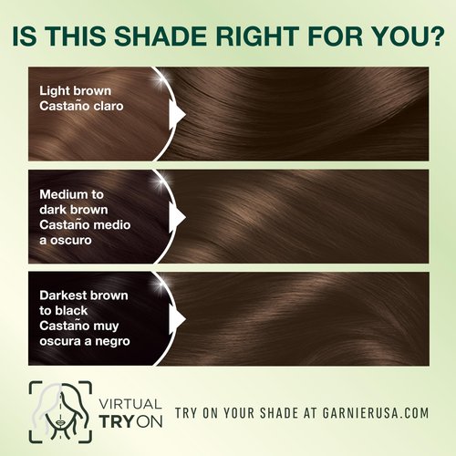 Garnier Nutrisse Ultra Crème Hair Color, Permanent Hair Dye with 100% Gray Coverage, Vegan & Cruelty-Free, 43 Dark Golden Brown (Cocoa Bean), 1 Count