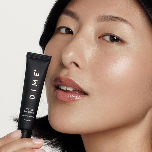 DIME Beauty Tinted Lip Balm - Hydrating Vegan & Cruelty-Free Lip Care in Desert Rose, 0.5 oz / 15 ml